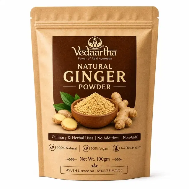 Vedaartha Natural Ginger Powder, 100 g