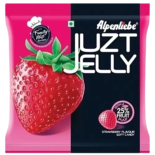 Alpenliebe Juzt Jelly Strawberry Flavour Pouch 140 g