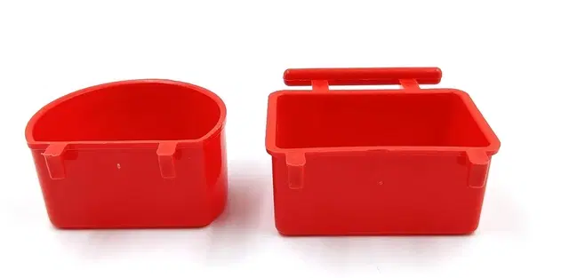 Plastic Feeder Tray with Cups for Birds, Assorted, Small, Set of 2