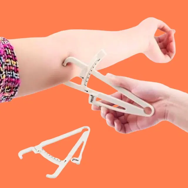 Lightweight Eco-Friendly Body Fat Measuring Caliper, Multicolor, Pack of 1