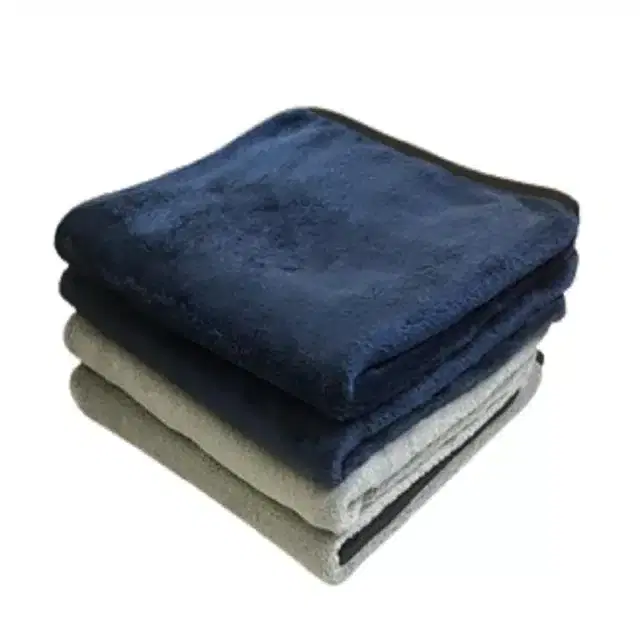 Cotton Hand Towel, Pack of 4, Navy Blue & Grey, L
