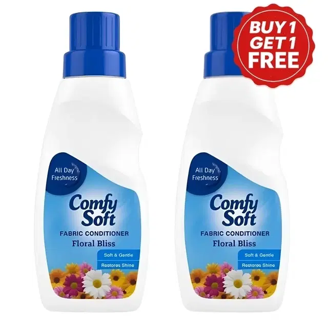 Comfy Soft Fabric Coditioner Blue 2X200 ml (Buy 1 Get 1 Free)