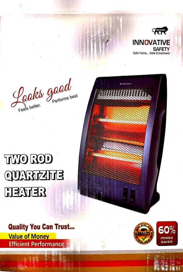 Plastic Room Heater With 6 Months Warrenty, Blue (400 Watts)