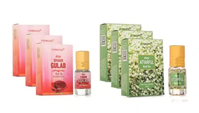 Formless Shahi Gulab & Attarful Roll On Attar, 3 ml, Pack of 6