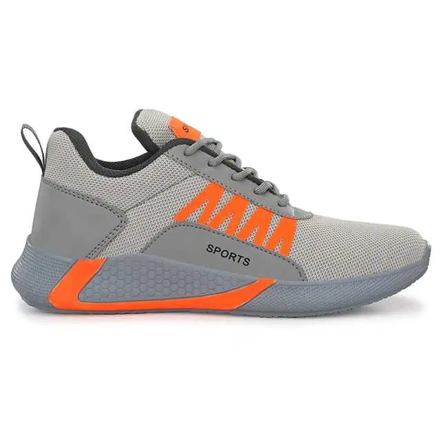 Raysfield Men's Stylish Sports Shoes (Grey, 8) (M78)
