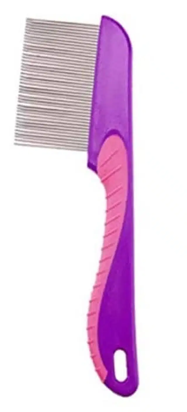 Long Handle Lice Comb, Purple