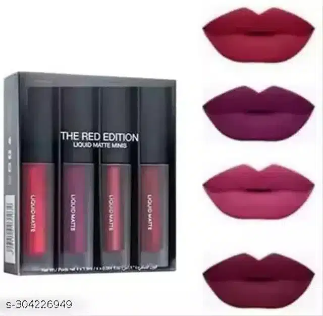 Lipsticks for Girls & Women, Multicolor, Pack of 4