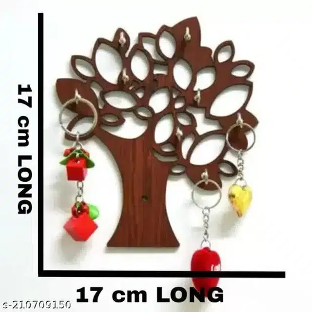 Wooden Key Holder, Brown