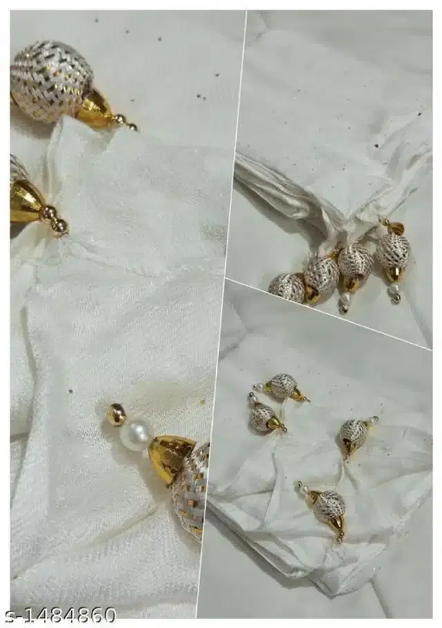 Viscose Pashmina Scarf for Women (White, 1.8 m)