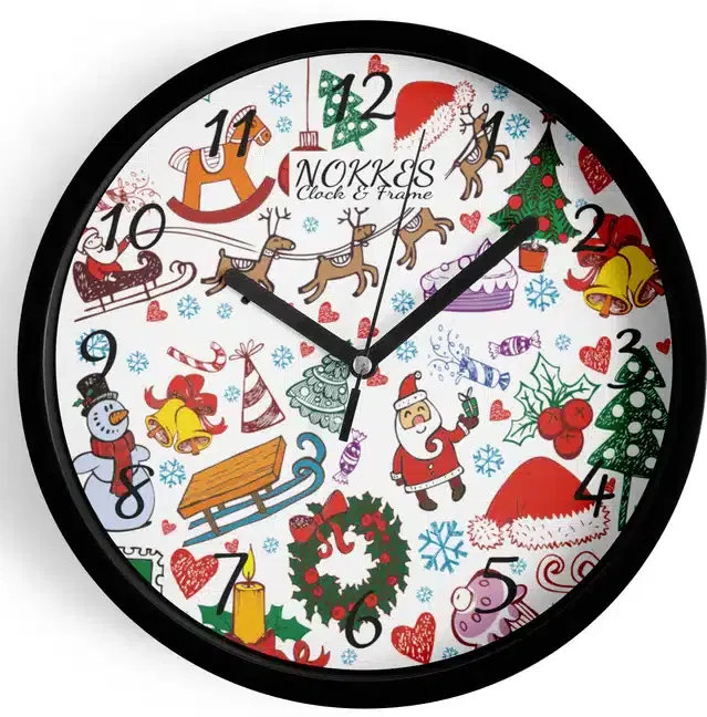 Christmas Analog Watch for Home, Multicolor, 7 Inches