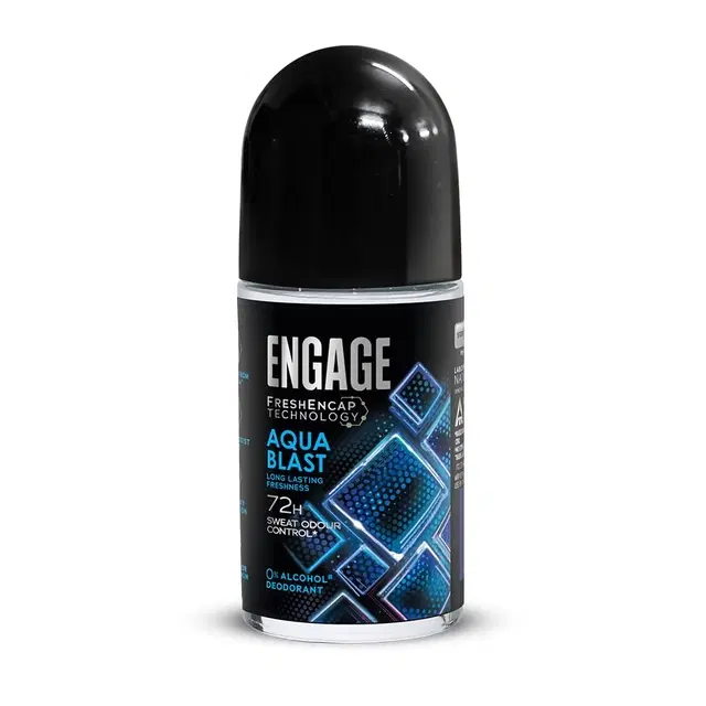 Engage Aqua Blast Underarm Roll On Deo For Men 50 ml