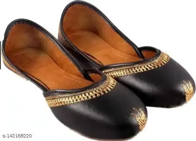 Mojaris for Women (Black, 8)