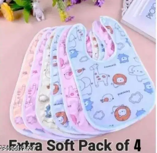 Baby Bibs Pack Of 4 Waterproof Bib Apron