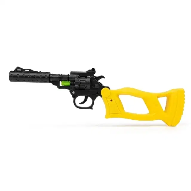 Black Toy Gun With White Grip