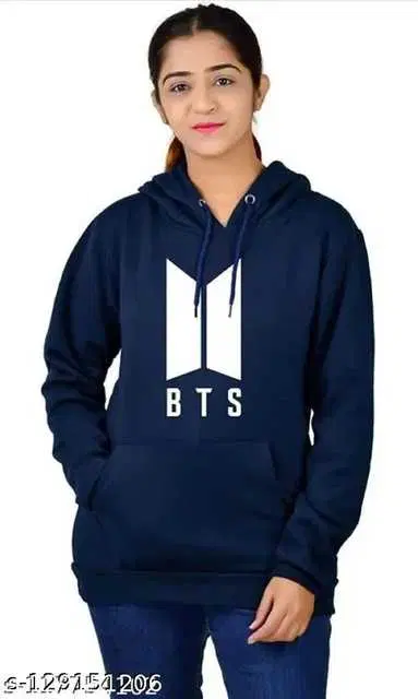 Unisex Trendy Regular Fit Hoodie (Navy Blue, M) (NGSP-30)