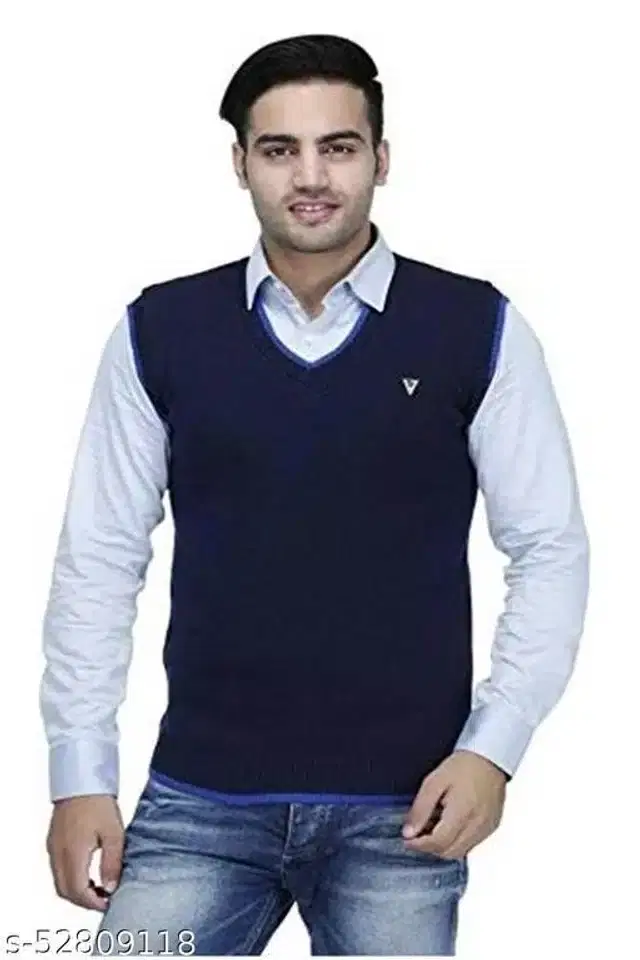 Sweater for Men (Blue, M)