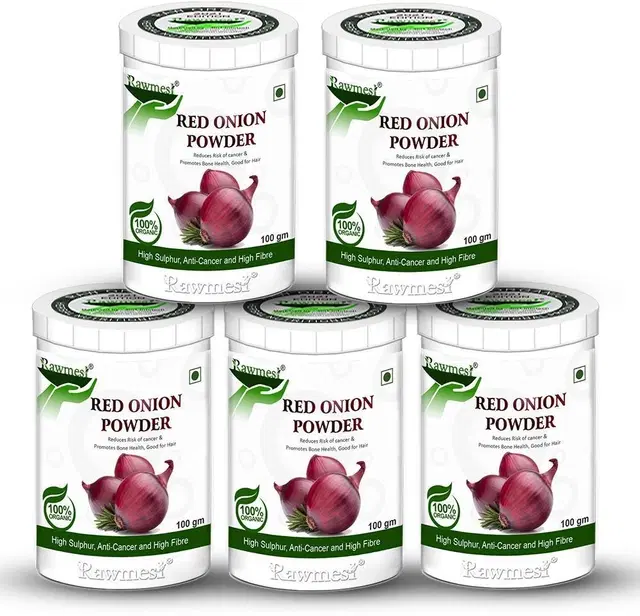 Pure Ayurvedic Organic Ayurvedic Red Onion Powder, 100 g, Pack of 5