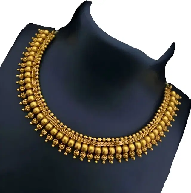 Zircon Gold-plated Necklace Set for Women (Bronze, Free Size)