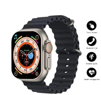 Silicone T800 Ultra Smartwatch, Black