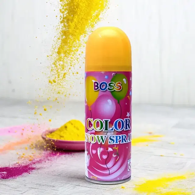 Boss Color Snow Spray 250 ml Yellow, Pack of 1