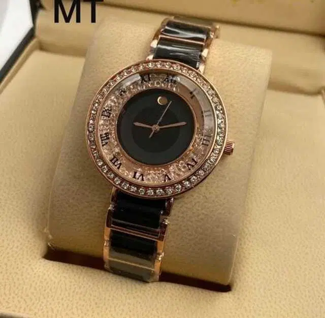 Analog Watch For Womens (Black) (WS-384)