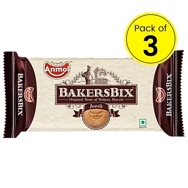 Anmol Bakers Bix 3X128 g (Pack of 3)