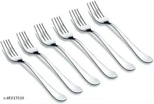 Stainless Steel Forks, Silver, Pack of 6