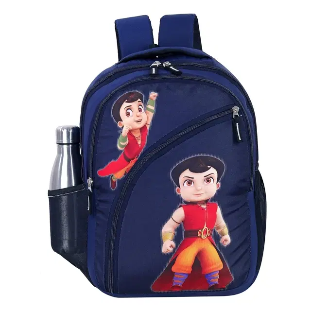 Chhota Bheem Kids School Backpack [Navy Blue, Age 2 to 6 Years]