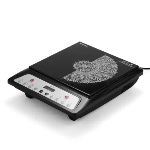 Lifelong 1800 Watt Induction Stove With Surge Protection, Electric Induction, 7 Preset Indian Menu Options, Auto Shut Off&Temperature Control with Voltage Protection, 1 Year Manufacturer's Warranty (llic100)