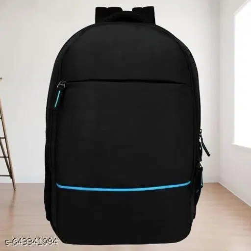 Polyester Backpack for Men & Women, Black