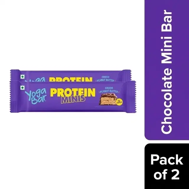 Yogabar Enrobed Chocolate Mini Bar 20 g (Pack of 2)