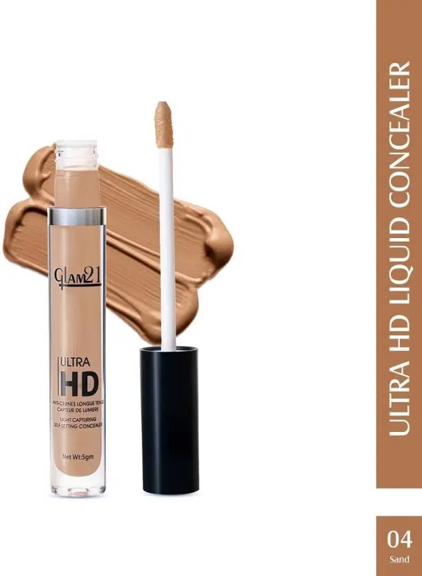 Glam21 Ultra HD Liquid Concealer For HD Finish, 5gm, Sand