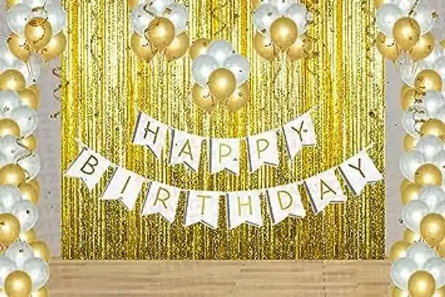 Birthday Decoration Kit, Multicolor, Set of 33