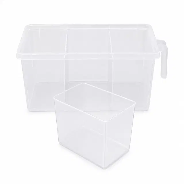 Fridge Square Food Storage Container With Small Container (Set Of 3)