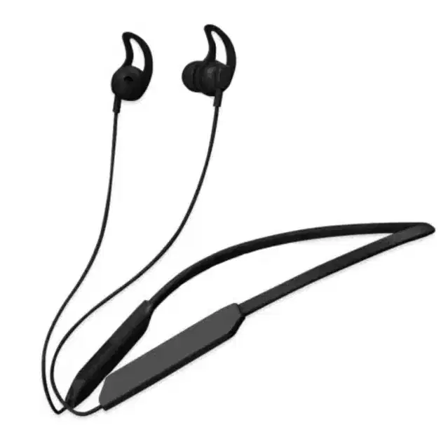 Wireless Sports Neckband with Call Vibration, Black, In the Ear