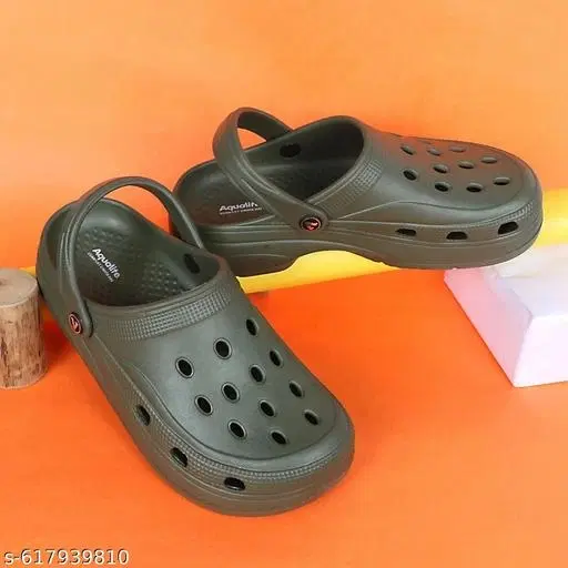 Aqualite EVA Clogs for Women (Olive, 7)