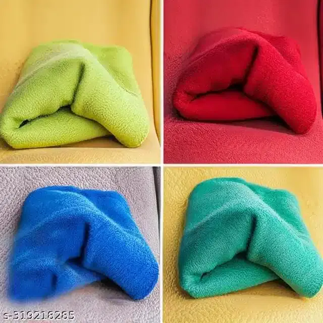 Microfiber Bath Towel, Multicolor, 40x40 cm, Pack of 4