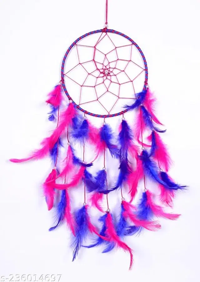 Feather Wall Hanging Dream Catcher, Multicolor