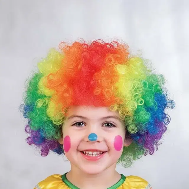 Multi Colored Malinga Style Hair cap Wig for All Age Group Free Size, Best for Holi and Stage Drama Show