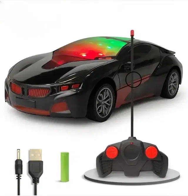 3D lighting high speed rechargeable remote control Car for 3+ Years kids (Multicolor, Pack of 1)
