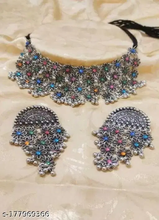 Multi Color Flower Set Jewellery Set