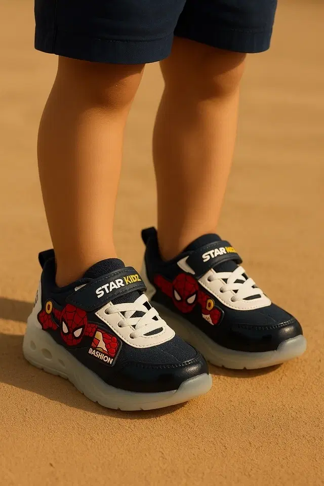 Fire Bolt Casual Shoes for Boys, FIRE BOLT (06), Navy Blue (5-6 Years)