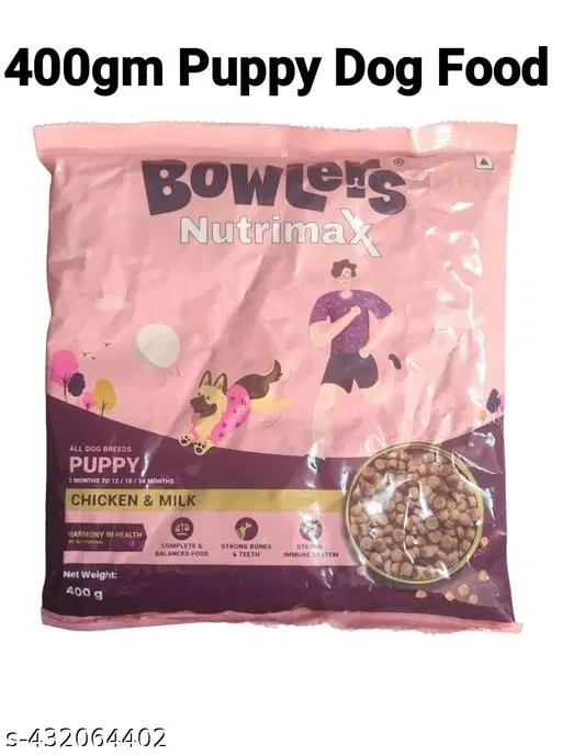 NEW LAUNCH--Bowlers Puppy Nutrimax Chicken & Milk 400gm__100% COMPLETE NUTRITIONAL FOOD FOR ALL BREEDS