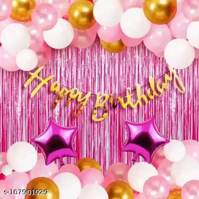 Birthday Decoration Kit, Multicolor, Pack of 29