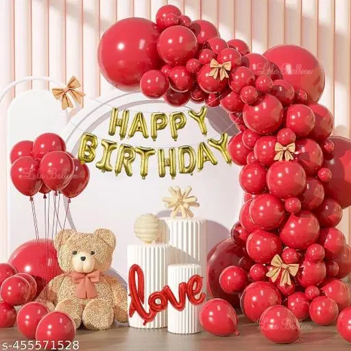 37 Pcs Balloons Decoration Kit, Multicolour, Set of 1