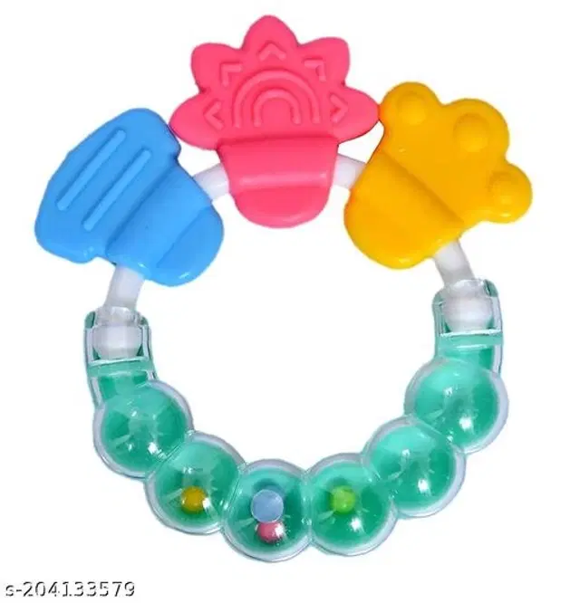 Silicone Rattle Toy for Kids, Multicolor