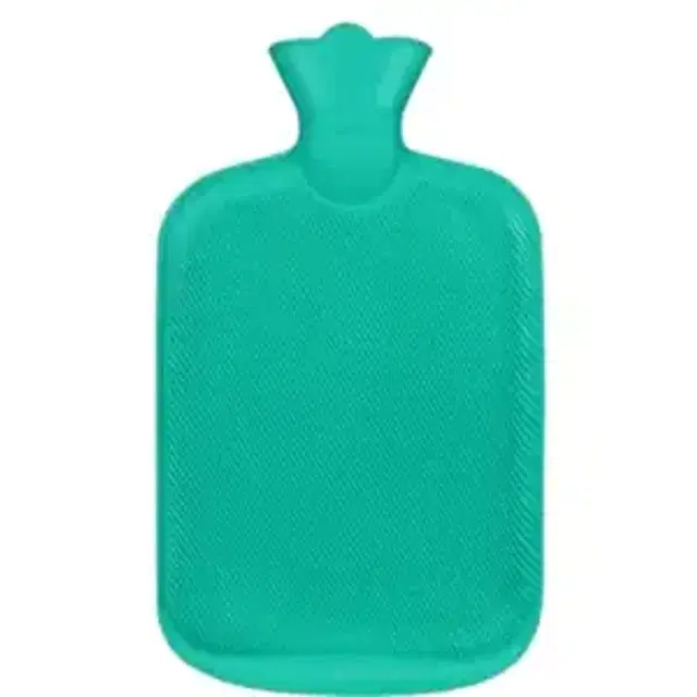 Rubber Hot Water Bag for Pain Relief, Multicolor, 2 L