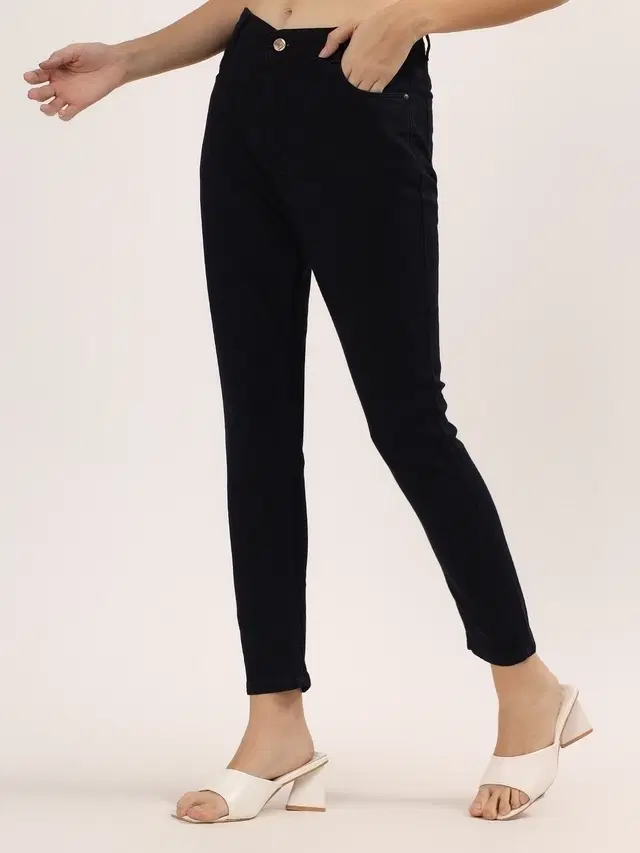 Slim Fit Jeans for Women, Black (26)