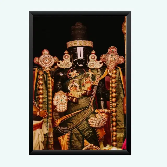 Polyester Photo Frame, Black, 5x7 inches