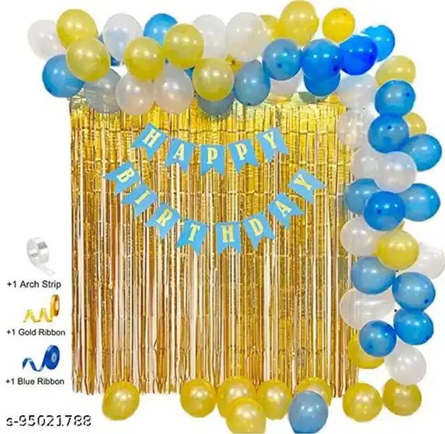 Birthday Party Decoration Kit, Multicolor, Set of 53